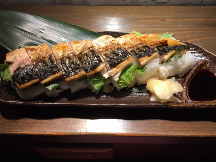 焼き鯖寿司1本